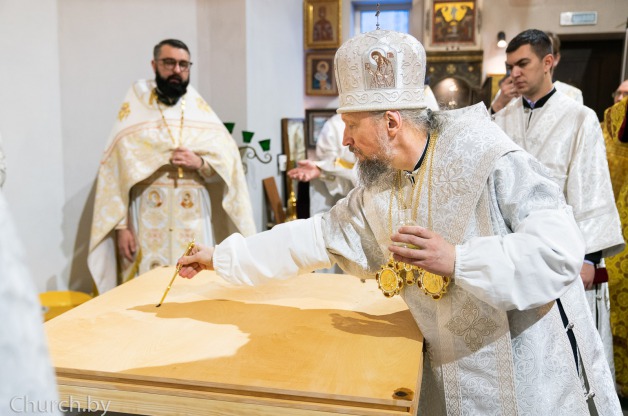 Митрополит Вениамин совершил освящение храма в честь преподобного Гавриила Самтаврийского в городе Минске