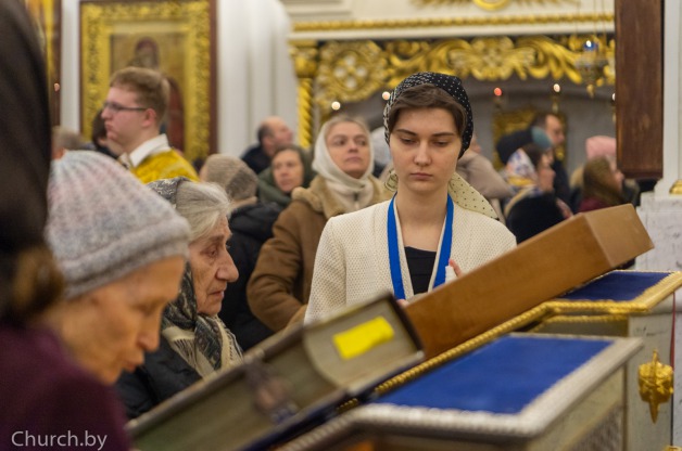 В канун Недели сыропустной Митрополит Вениамин совершил всенощное бдение в Свято-Духовом кафедральном соборе города Минска